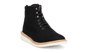 Ripple has two separate parts. Vegan Boot Ekn Footwear Desert High Ripple Black Avesu Vegan Shoes