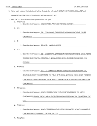 Biologists can also specialize as biotechnologists, ecologists, or physiologists, to name just a few areas. Ch 9 Study Guide Answer Key