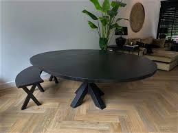 ronde tafel uitschuifbaar rita zwart eiken www lowiknijverdal nl eetkamer met ronde tafel tafel uitschuifbaar ronde tafel