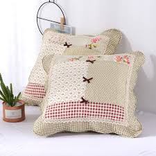 Shabby chic decorating ideas shabby chic furniture. Unimall Cotton Cushion Covers 50x50 Cm Vintage Shabby Chic Pink Checked Pillow Cases Sofa Throws 19 7 Inches Embroidery Floral Patchwork Pillow Covers 2 Pcs Buy Online In Bahamas At Bahamas Desertcart Com Productid 59654940