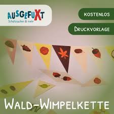 Entdecke rezepte, einrichtungsideen, stilinterpretationen und andere ideen zum ausprobieren. Wimpelkette Zum Ausdrucken Thema Wald Ausgefuxt