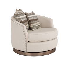2 pc alida white bonded leather match swivel chair and ottoman. 721 Swivel Chair And Ottoman Burton James