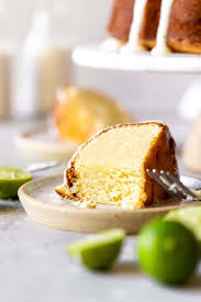 Pour an equal amount of the when the cakes come of out the oven, and while they're still warm, use a spoon to drizzle the glaze mixture onto the entire surface of each of them. Key Lime Cake Recipe Grandbaby Cakes