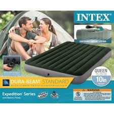 Intex 10 Durabeam Expedition Airbed Mattress With Battery Pump Multiple Sizes Walmart Com Intex Air Bed Camping With Kids