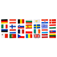 Land flaggen schablonen aus 190 mikron flexible wiederverwendbare mylar. Flaggen Set Europaische Union Eu 28 Staaten 90 X 150 Cm Flaggenfritze De