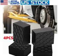 4x 3"inch Tall Solid Rubber Auto Lift Block Spacer Pad For Automobile Lifts  | eBay