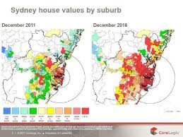 The reserve bank of australia is warning a 40 per cent fall in house prices is 'plausible' as coronavirus pushes up unemployment to 1990s levels. Sydney House Prices By Suburb Map Comparing 2016 And 2011 Shows How Crazy City Has Become