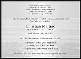 A soldier in the corleone crime family. Alle Traueranzeigen Fur Christian Martino Trauer Rp Online De