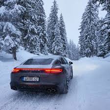 Shmee150 Back In The Alps It S Snow Joke Out Here The Racechipchiptuning Panamera Is A 4s Diesel So All Wheel Dri Porsche Panamera Amazing Cars Dream Cars