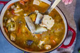Trini Style Fish Broth Olive Mango