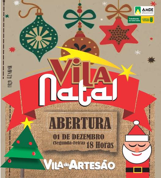 Vila do Artesão abre programação do Natal Iluminado 2025 com cantata e chegada de Papai Noel