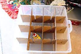 15 Clever Christmas Ornament Storage Ideas Create Your Own Cardboard Dividers And P Christmas Ornament Storage Christmas Ornament Storage Diy Ornament Storage
