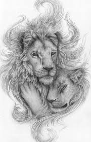Black And White Lion And Lioness Pictures Lions By Andreasavester On Deviantart Lioness Tattoo Lion Tattoo Lion Drawing