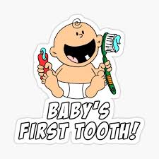 Babys First Tooth Stickers Redbubble