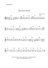 The First Noel Free Christmas Clarinet Sheet Music Sheet Music Printable Sheet Music Clarinet Sheet Music