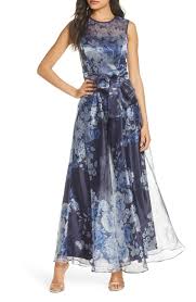 Eliza J Floral Organza Jumpsuit In 2020 Satin Cocktail Dress Dresses Dresses With Sleeves