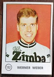 N.182 Werner Weber-Figurina Cycling Edition Folgore Collection 1967-NEW