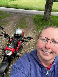 Hubby's motorcycle…. 💜