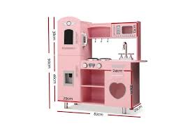 Kids kitchen set toys picture. Dick Smith Keezi Kids Kitchen Set Pretend Play Food Sets Childrens Utensils Wooden Toy Pink Home Garden Children S Home Furniture Home Decor Organisation Children S Furniture Other Kids Furniture