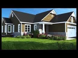 Choisissez le type de maison qui vous intéresse. Plan De Maison De Plain Pied Avec Garage Style Transitionnel De Dessins Drummond Plan 3284 Cig Youtube