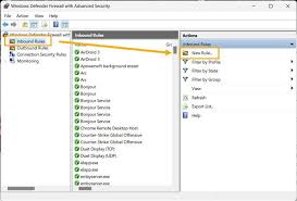Image result for windows firewall inbound rule