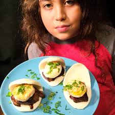 Eggs Benedict my way! Pork belly with fried pouched egg