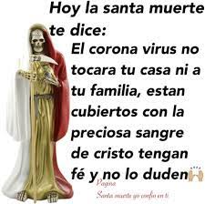 This guide is meant to go over everything that you need to worship santa muerte. Holy Death In The Time Of Coronavirus Santa Muerte The Salubrious Saint Springerlink