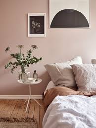 Dusty Pink Bedroom Walls Soft Neutral Linens And A Hint Of Green Such A Serene Bedroom Dusty Pink Bedroom Pink Bedroom Walls Bedroom Wall Colors