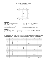 Secțiunea axială a unui cilindru circular drept este un pătrat cu perimetrul de 16 cm. Cilindrul Circular Drept Fise X Doc