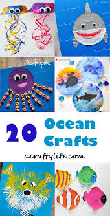 #oceancraft i love ocean crafts. 65 Fun Ocean Crafts For Kids Ocean Theme Week Ocean Kids Crafts Ocean Kids Ocean Crafts