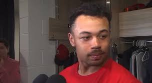 Braves catcher Drake Baldwin telling...