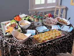 Safari Themed Baby Shower Food Safari Theme Baby Shower A Free Printable The Borrowed Abode The Baby Shower Food Easy Baby Shower Food Baby Shower Menu