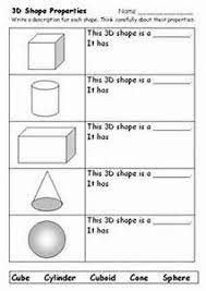first grade math unit 17 geometry 2d and 3d shapes worksheets kindergarten 
