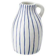 Godtagbar Vase Ceramique Blanc Bleu 14 Cm Ikea Ikea Vases Blue Vase Vase