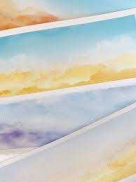 Today's painting is peaceful village. My Simple Approach To Painting Gradient Watercolor Skies Susan Chiang