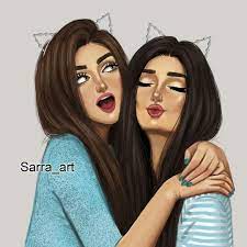 me and sister dijital portre kiz arkadaslar afgan kizi