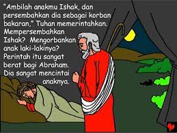 Mengapa ia sampai berbuat demikian? Ambilah Anakmu Ishak Dan Persembahkan Dia Sebagai Korban Bakaran Tuhan Memerintahkan Mempersembahkan Ishak Mengorban Memes Ecards Ecard Meme