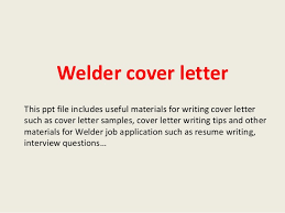 Welder Cover Letter