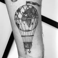 #sandglass #earth #tattoo #sandglass tattoo #earth tattoo #planet #personal. Engraving Style Black Ink Arm Tattoo Of Balloon Stylized With Planet Earth Tattooimages Biz