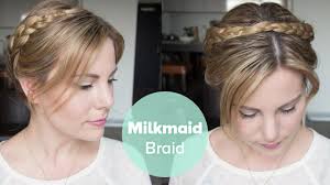 For black girls with these neat tribal braids, you will stand out amongst all the ladies who got a bob haircut like yours. Tutorial Milkmaid Braid For Short Hair Youtube