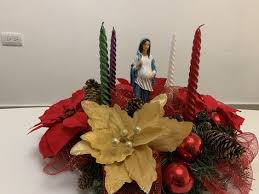 Corona De Adviento Dulce Espera Christmas Ornaments Holiday Decor Holiday