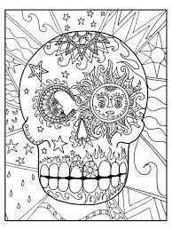 Sugar Skull Skull Coloring Pages Moon Coloring Pages Candy Coloring Pages