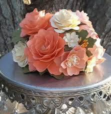 Custom Cake Topper Paper Flowers Designed By Anna Fearer Weddingcake Caketoppe Flower Cake Decorations Paper Flowers Wedding Wedding Cakes With Flowers