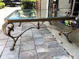 Tempered glass for a safe table. Wrought Iron Glass Top Coffee Table Ebay