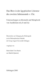 Das Herz In Der Agyptischen Literatur Des Zweiten Jahrtausends V