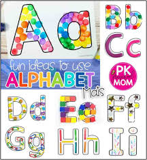 Here are all the free printable letters and the extra symbols i made! Alphabet Preschool Printables Preschool Mom