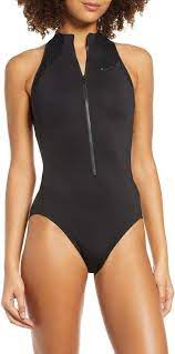 Nike Zip Front One Piece Swimsuit Nordstrom Nike One Piece Swimsuit Plus Size Swimsuits Nike Swimsuit