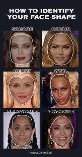3 Steps To Identify Your Face Shape It S Actually So Easy Heart Face Shape Diamond Face Shape Face Shape Chart