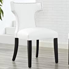 Modway Curve Vinyl Dining Chair In White Nebraska Furniture Mart In 2020 Nebraska Furniture Mart Furniture Mart Dining Chairs
