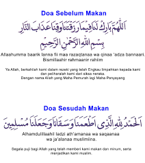 Karena doa juga dapat mensterilkan makanan. Doa Makan Islam Dan Artinya Gambar Islami